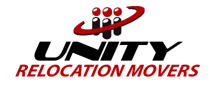 the logo for unity relocation movers